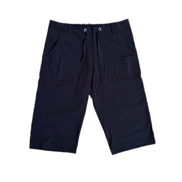 Lucy Walkabout Capri Pants Performance Hiking Athletic Outdoor Travel Black Sz M - Picture 1 of 10